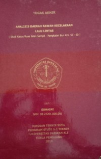 ANALISIS DAERAH RAWAN KECELAKAAN LALU LINTAS
