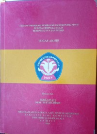 SISTEM INFORMASI PEMBAYARAN REKENING PDAM DI DESA CEMPAKA MULIA BERBASIS JAVA DAN MYSQL