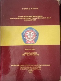 SISTEM INFORMASI MANAJEMEN ZAKAT INFAQ SEDEKAH PADA LAZIS NURUL IMAN BERBASIS WEB