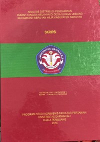 ANALISIS DISTRIBUSI PENDAPATAN RUMAH TANGGA NELAYAN DI DESA SUNGAI UNDANG KECAMATAN SERUYAN HILIR KABUPATEN SERUYAN