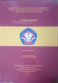 ANALISIS PENYAJIANLAPORAN KEUANGAN PEMERINTAH DAERAH PADA DINAS PENGELOLAAN KEUANGAN DAN ASET DAERAH KABUPATEN SERUYAN